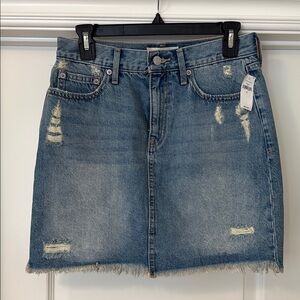 GAP Distressed Denim Mini Skirt